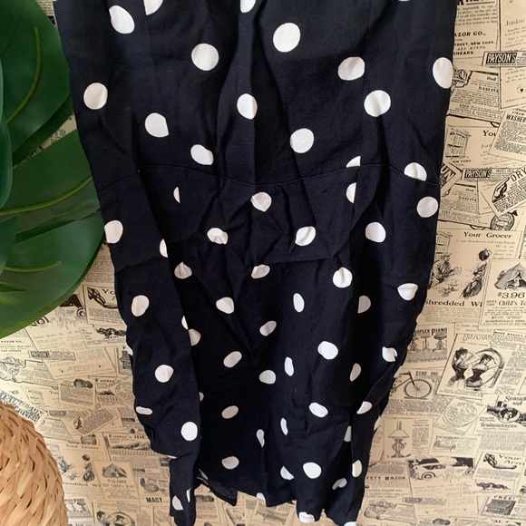 Sam dress polka dot black white reformation 4 - Picture 5 of 11